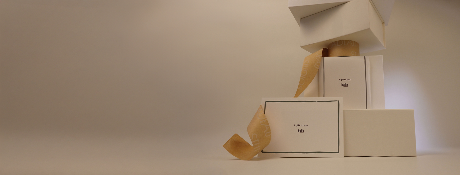 Set of white greeting cards with envelopes on a light background